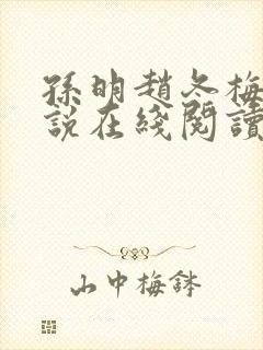 孙明赵冬梅的小说在线阅读无弹窗