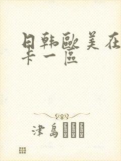 日韩欧美在线不卡一区