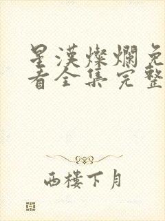 星汉灿烂免费观看全集完整版高清