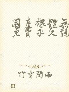 国产裸体无遮挡免费永久观看