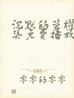 沉默的荣耀32集免费播放封面
