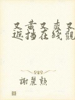 又黄又爽又色无遮挡在线观看