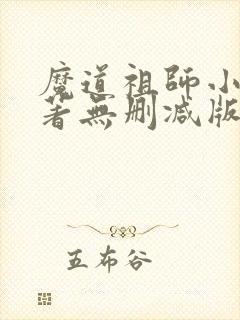 魔道祖师小说原著无删减版封面