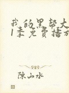 我的黑帮大佬第1季免费播放在线观看全集