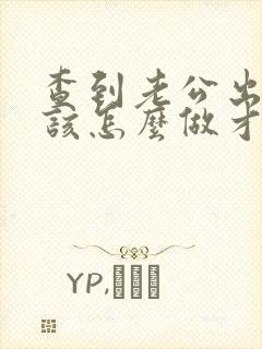 查到老公出轨我该怎么做才好封面