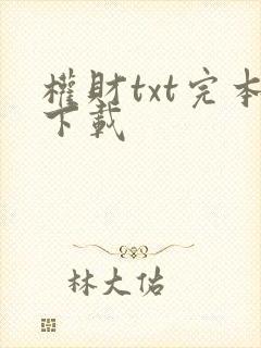 权财txt完本下载