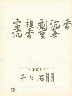 电视剧沉香如屑沉香重华封面