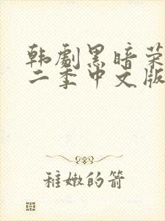韩剧黑暗荣耀第二季中文版电视剧