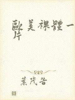 欧美裸体一级淫片封面