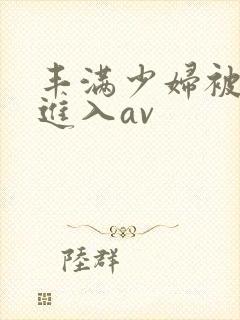丰满少妇被猛烈进入av