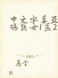 中文字幕亚洲乱码熟女1区2区封面