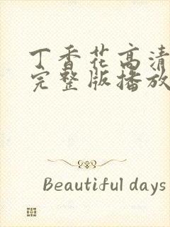 丁香花高清在线完整版播放封面