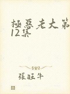 极恶老大第二季12集
