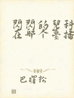 闪闪的儿科医生在哪个台播出
