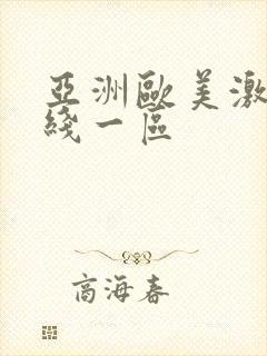 亚洲欧美激情在线一区