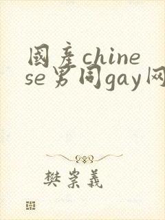 国产chinese男同gay网站封面