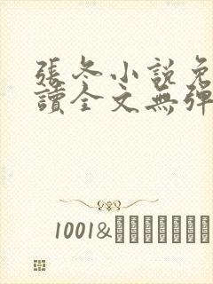 张冬小说免费阅读全文无弹窗封面