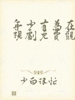 年少有为在线电视剧免费观看
