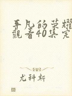 平凡的荣耀免费观看40集完整版