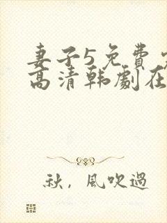 妻子5免费完整高清韩剧在线看