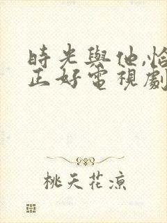 时光与他,恰是正好电视剧免费看