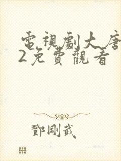 电视剧大唐荣耀2免费观看