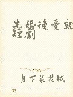 先婚后爱就她吧短剧
