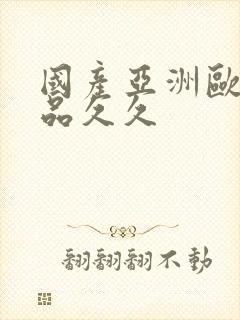 国产亚洲欧美精品久久