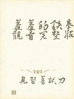 羞羞的铁拳免费观看完整版