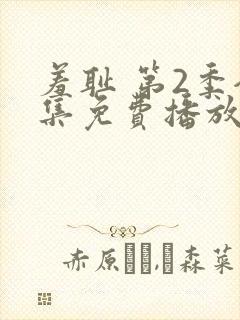 羞耻 第2季全集免费播放在线观看