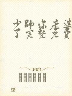少帅你老婆又跑了完整免费观看