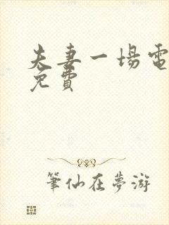 夫妻一场电视剧免费