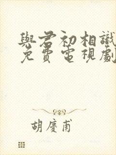 与君初相识在线免费电视剧
