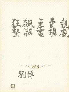 狂飙免费观看完整版电视剧悟空