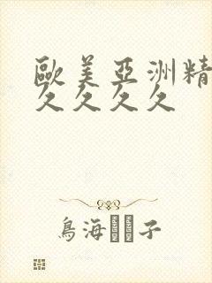 欧美亚洲精品久久久久久
