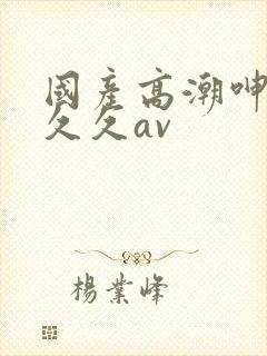 国产高潮呻吟久久久av