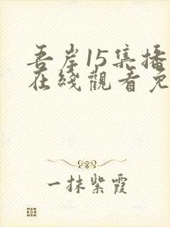 吾岸15集播放在线观看免费