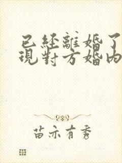 已经离婚了才发现对方婚内出轨怎么起诉封面