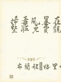 扫毒风暴在线完整版免费观看国语版