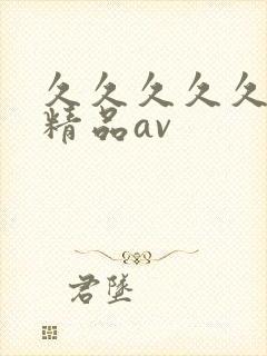 久久久久久国产精品av