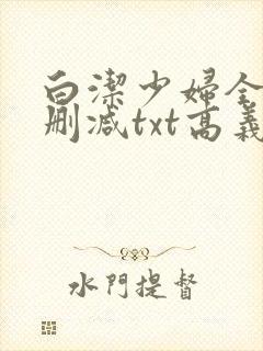 白洁少妇全文无删减txt高义