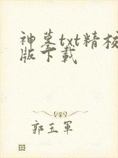神墓txt精校版下载