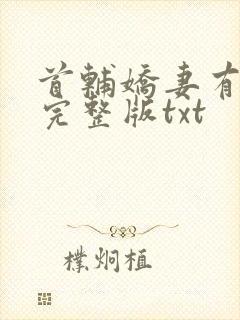 首辅娇妻有空间完整版txt