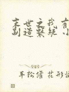 末世之我有丧尸制造系统 小说完整封面