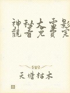 神秘大电影在线观看免费完整版高清