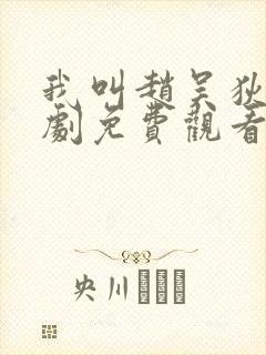 我叫赵吴狄电视剧免费观看封面