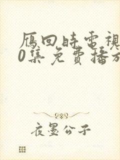 雁回时电视剧40集免费播放