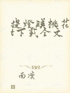 提灯映桃花txt下载全文