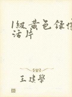 1级黄色录像生活片封面