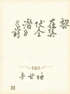 《潜伏在黎明之前》全集